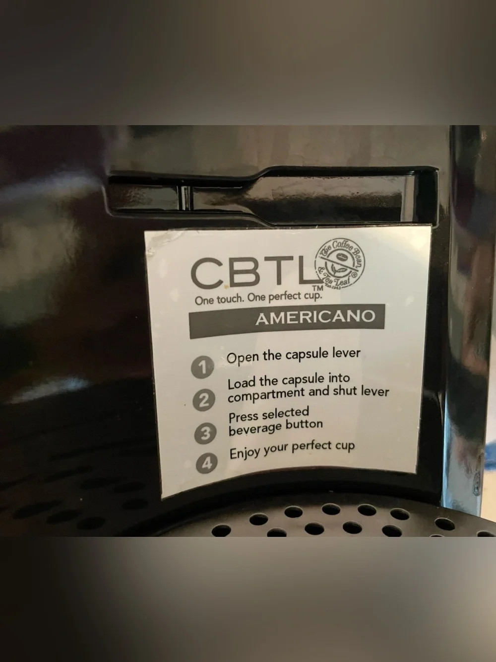 CBTL Caffitaly System Single Serve Coffee & Espresso Machine – Americano Model